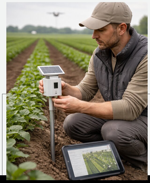 IoT мониторинг сельскохозяйственных полей и контроля в Казани